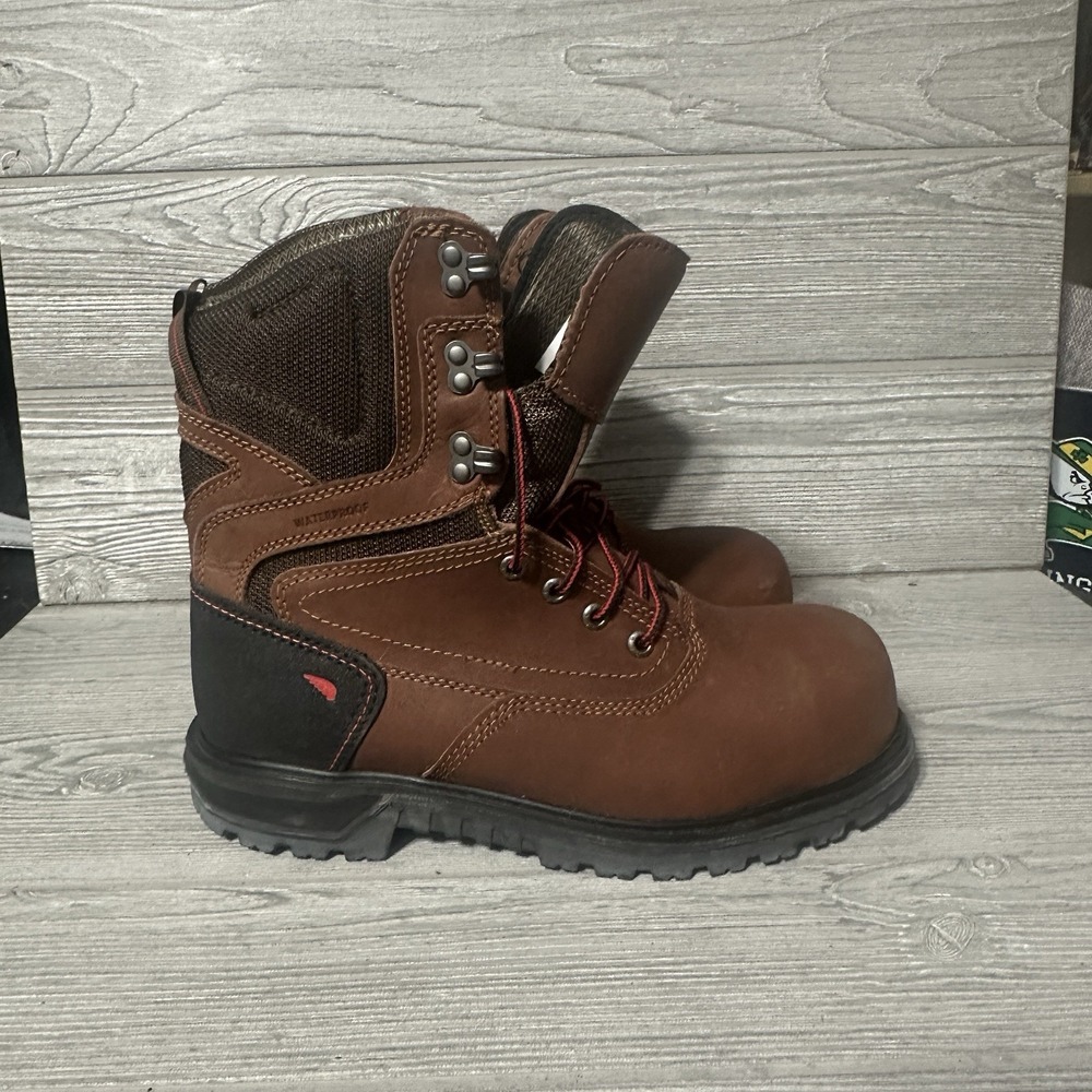 Red Wing 3554 BRNR XP Safety Toe Work Boots Womens 8.5 D ASTM CSA Standards READ